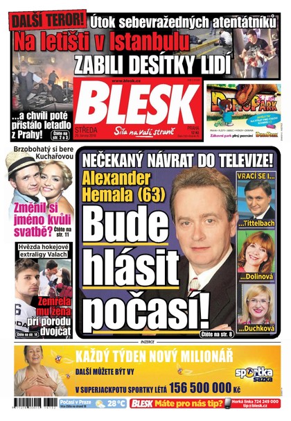 E-magazín Blesk - 29.6.2016 - CZECH NEWS CENTER a. s.