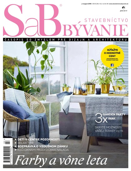 E-magazín SaB - Stavebníctvo a bývanie - Júl/August 2016 - MEDIA/ST s.r.o.