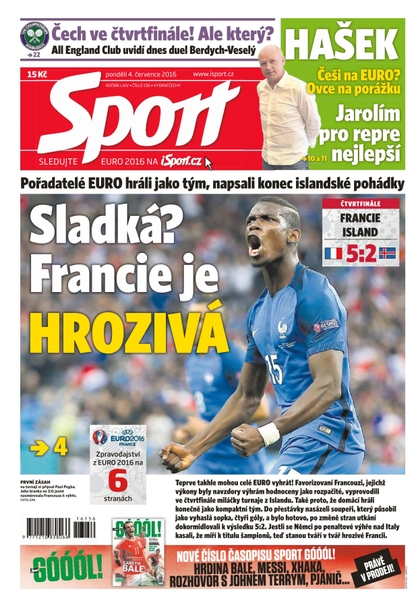 E-magazín Sport - 4.7.2016 - CZECH NEWS CENTER a. s.