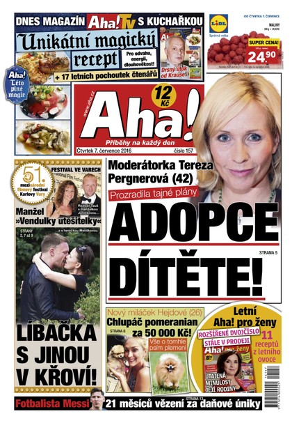 E-magazín AHA! - 7.7.2016 - CZECH NEWS CENTER a. s.
