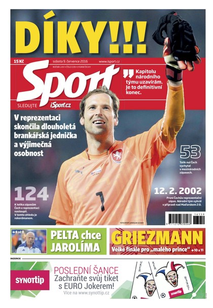 E-magazín Sport - 9.7.2016 - CZECH NEWS CENTER a. s.
