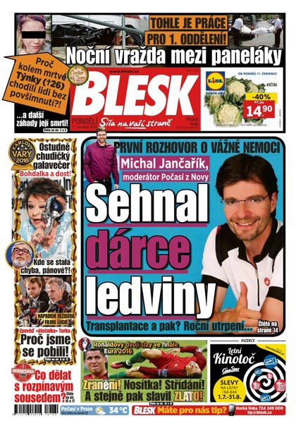 E-magazín Blesk - 11.7.2016 - CZECH NEWS CENTER a. s.