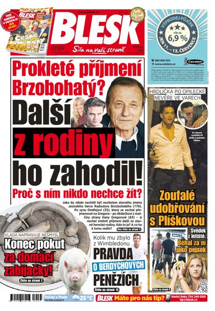 E-magazín Blesk - 12.7.2016 - CZECH NEWS CENTER a. s.