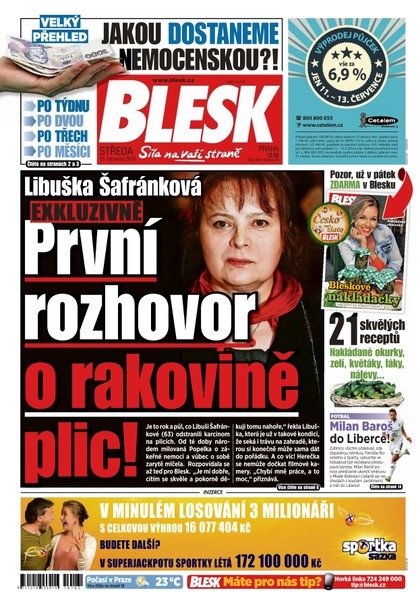 E-magazín Blesk - 13.7.2016 - CZECH NEWS CENTER a. s.
