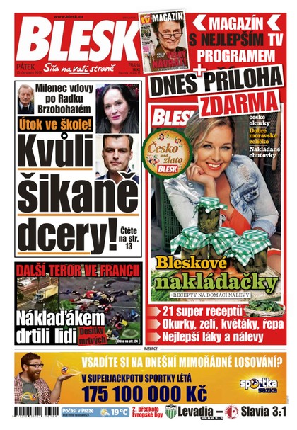 E-magazín Blesk - 15.7.2016 - CZECH NEWS CENTER a. s.