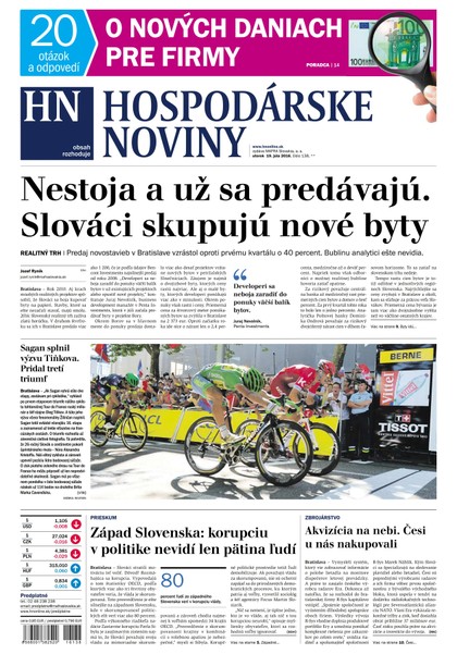 E-magazín Hospodárske noviny 19.07.2016 - MAFRA Slovakia, a.s.