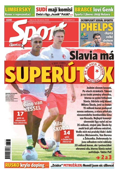 E-magazín Sport - 19.7.2016 - CZECH NEWS CENTER a. s.