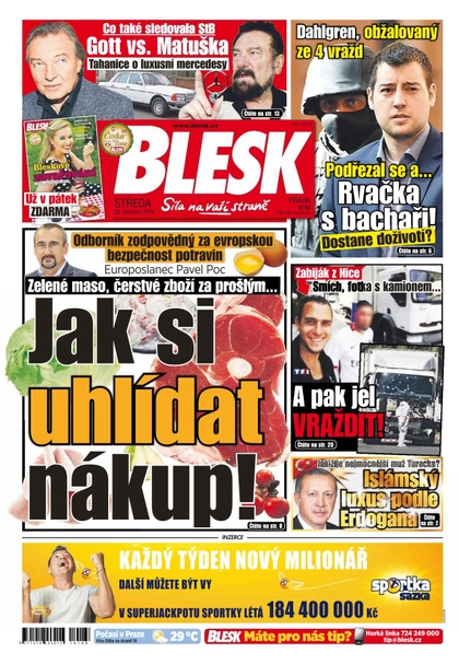 E-magazín Blesk - 20.7.2016 - CZECH NEWS CENTER a. s.