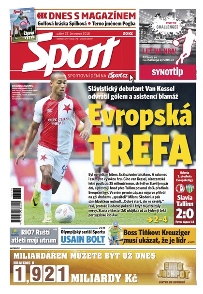 E-magazín Sport - 22.7.2016 - CZECH NEWS CENTER a. s.