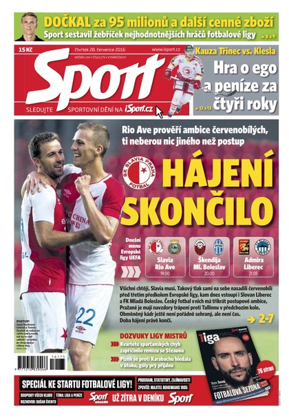 E-magazín Sport - 28.7.2016 - CZECH NEWS CENTER a. s.