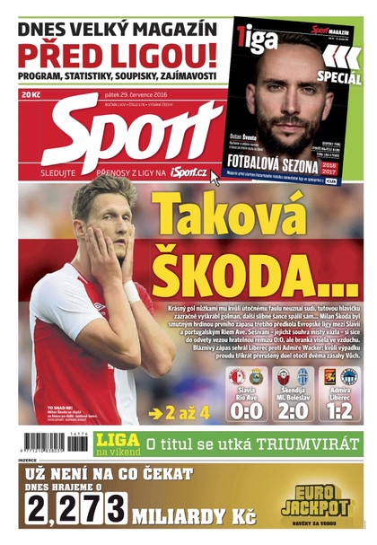E-magazín Sport - 29.7.2016 - CZECH NEWS CENTER a. s.