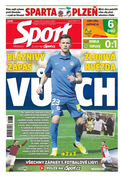 E-magazín Sport - 30.7.2016 - CZECH NEWS CENTER a. s.