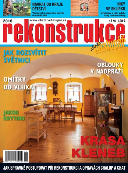 E-magazín Rekonstrukce chat a chalup 2016-1 - Časopisy pro volný čas s. r. o.