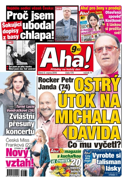 E-magazín AHA! - 2.8.2016 - CZECH NEWS CENTER a. s.