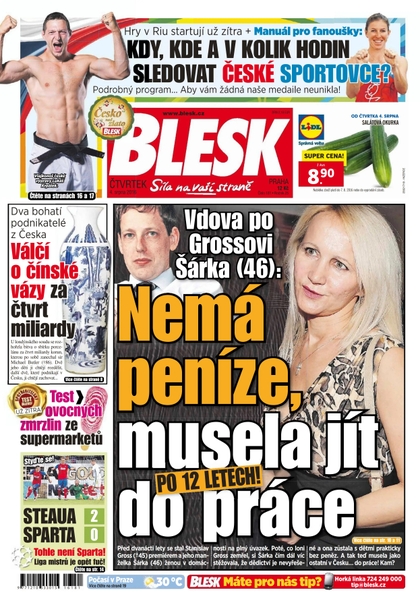 E-magazín Blesk - 4.8.2016 - CZECH NEWS CENTER a. s.