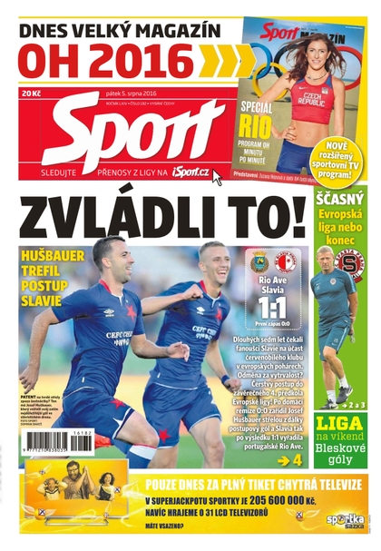 E-magazín Sport - 5.8.2016 - CZECH NEWS CENTER a. s.