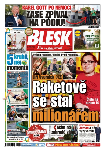 E-magazín Blesk - 8.8.2016 - CZECH NEWS CENTER a. s.