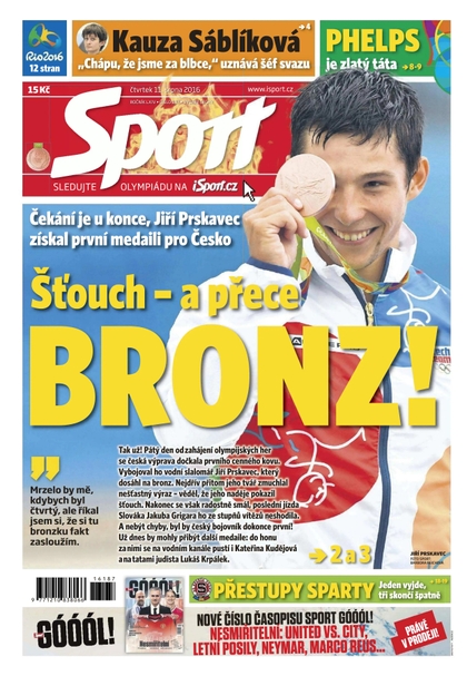 E-magazín Sport - 11.8.2016 - CZECH NEWS CENTER a. s.