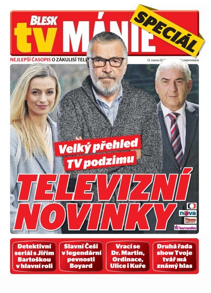 E-magazín Blesk Tv manie - 13.8.2016 - CZECH NEWS CENTER a. s.