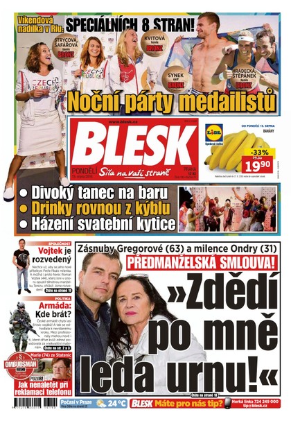 E-magazín Blesk - 15.8.2016 - CZECH NEWS CENTER a. s.