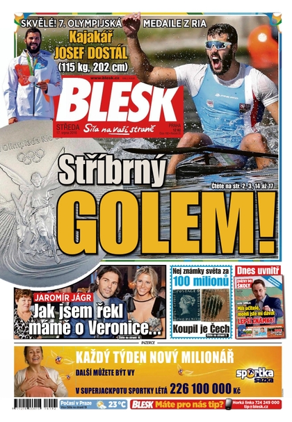 E-magazín Blesk - 17.8.2016 - CZECH NEWS CENTER a. s.