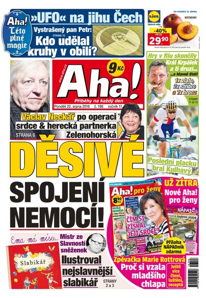 E-magazín AHA! - 22.8.2016 - CZECH NEWS CENTER a. s.