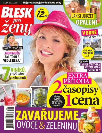 E-magazín Blesk pro ženy - 22.8.2016 - CZECH NEWS CENTER a. s.