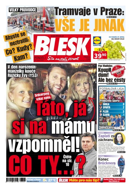 E-magazín Blesk - 29.8.2016 - CZECH NEWS CENTER a. s.