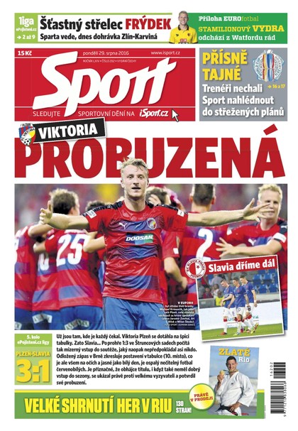 E-magazín Sport - 29.8.2016 - CZECH NEWS CENTER a. s.
