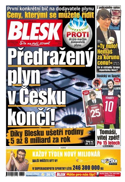 E-magazín Blesk - 31.8.2016 - CZECH NEWS CENTER a. s.