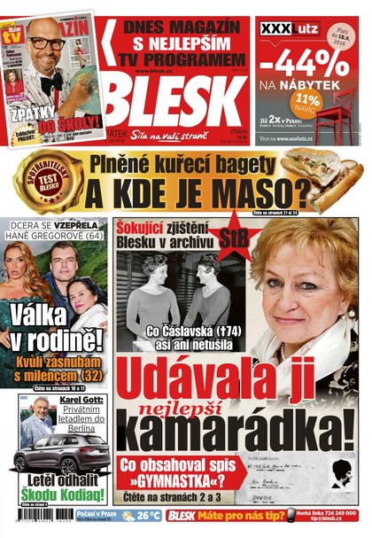 E-magazín Blesk - 2.9.2016 - CZECH NEWS CENTER a. s.