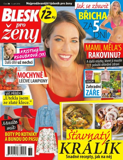 E-magazín Blesk pro ženy - 5.9.2016 - CZECH NEWS CENTER a. s.