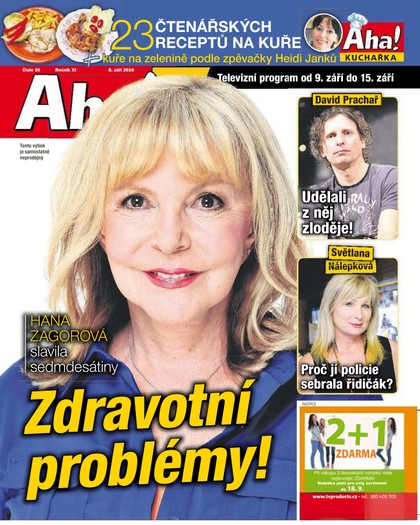 E-magazín AHA! Tv - 8.9.2016 - CZECH NEWS CENTER a. s.