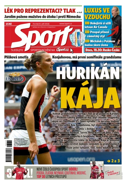 E-magazín Sport - 8.9.2016 - CZECH NEWS CENTER a. s.