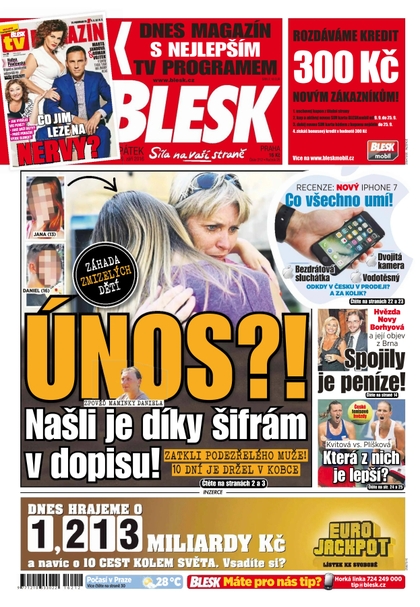 E-magazín Blesk - 9.9.2016 - CZECH NEWS CENTER a. s.