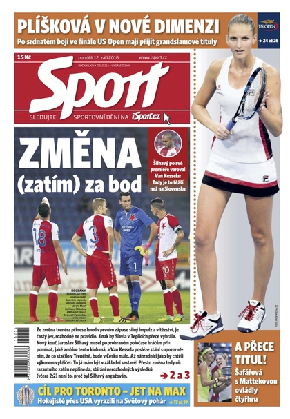 E-magazín Sport - 12.9.2016 - CZECH NEWS CENTER a. s.