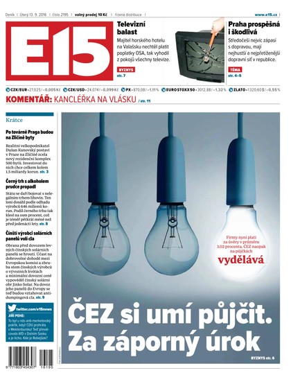 E-magazín E15 13.9.2016 - Czech Media Invest