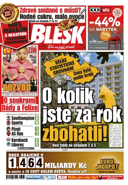 E-magazín Blesk - 16.9.2016 - CZECH NEWS CENTER a. s.