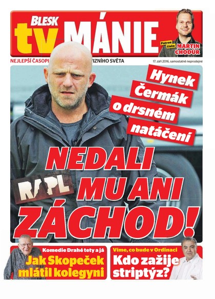 E-magazín Blesk Tv manie - 17.9.2016 - CZECH NEWS CENTER a. s.