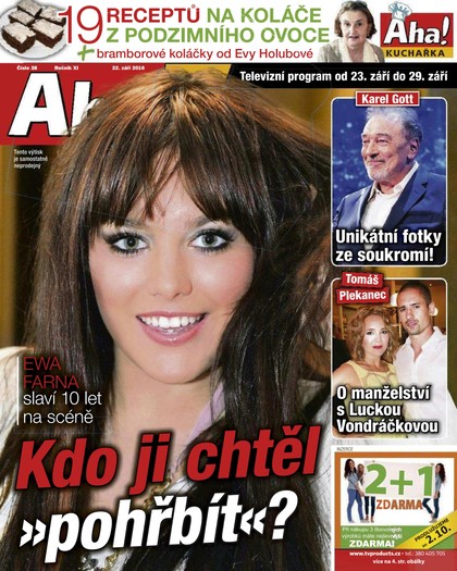 E-magazín AHA! Tv - 22.9.2016 - CZECH NEWS CENTER a. s.
