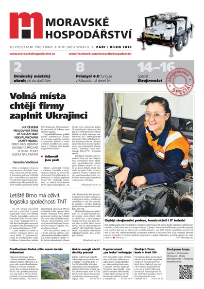 E-magazín Moravské hospodářství 9-10 2016 - Magnus Regio, vydavatel Moravského hospodářství