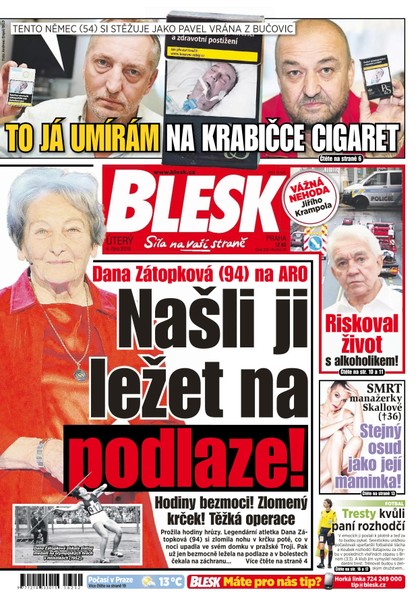 E-magazín Blesk - 4.10.2016 - CZECH NEWS CENTER a. s.
