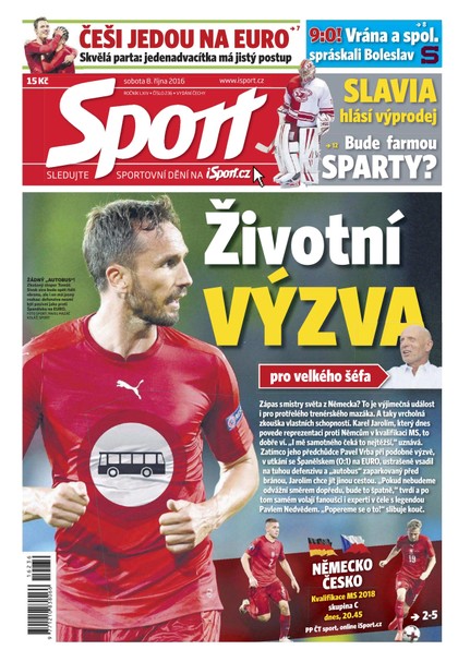 E-magazín Sport - 8.10.2016 - CZECH NEWS CENTER a. s.
