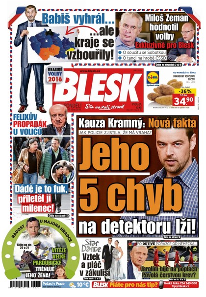 E-magazín Blesk - 10.10.2016 - CZECH NEWS CENTER a. s.