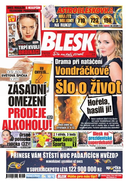 E-magazín Blesk - 21.10.2016 - CZECH NEWS CENTER a. s.