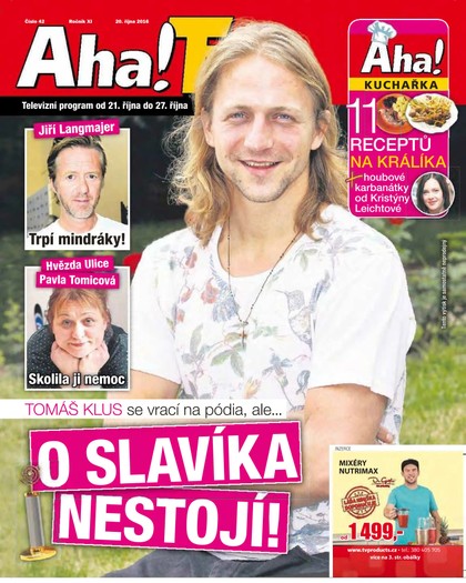 E-magazín AHA! Tv - 20.10.2016 - CZECH NEWS CENTER a. s.