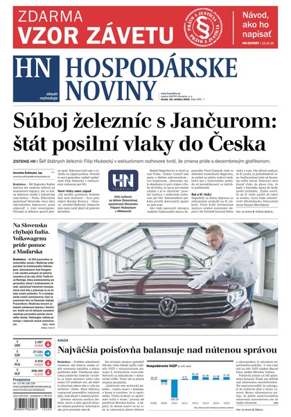 E-magazín Hospodárske noviny 26.10.2016 - MAFRA Slovakia, a.s.