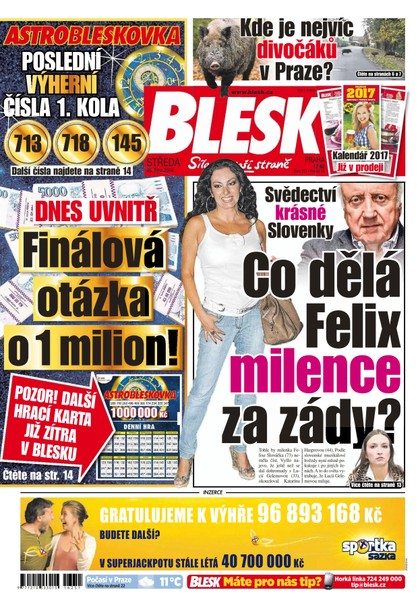 E-magazín Blesk - 26.10.2016 - CZECH NEWS CENTER a. s.
