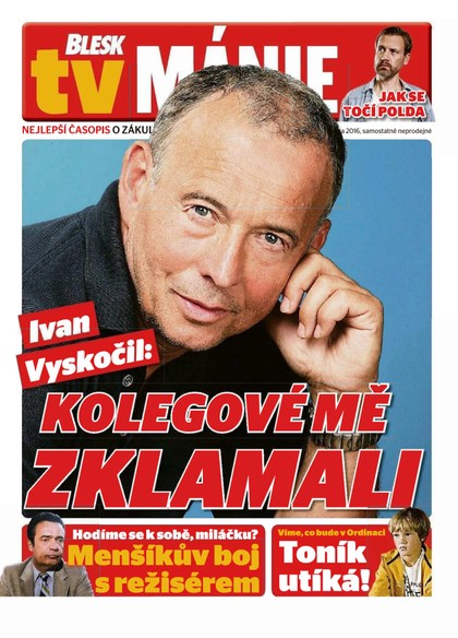 E-magazín Blesk Tv manie - 29.10.2016 - CZECH NEWS CENTER a. s.