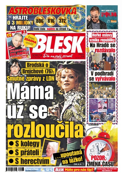 E-magazín Blesk - 29.10.2016 - CZECH NEWS CENTER a. s.